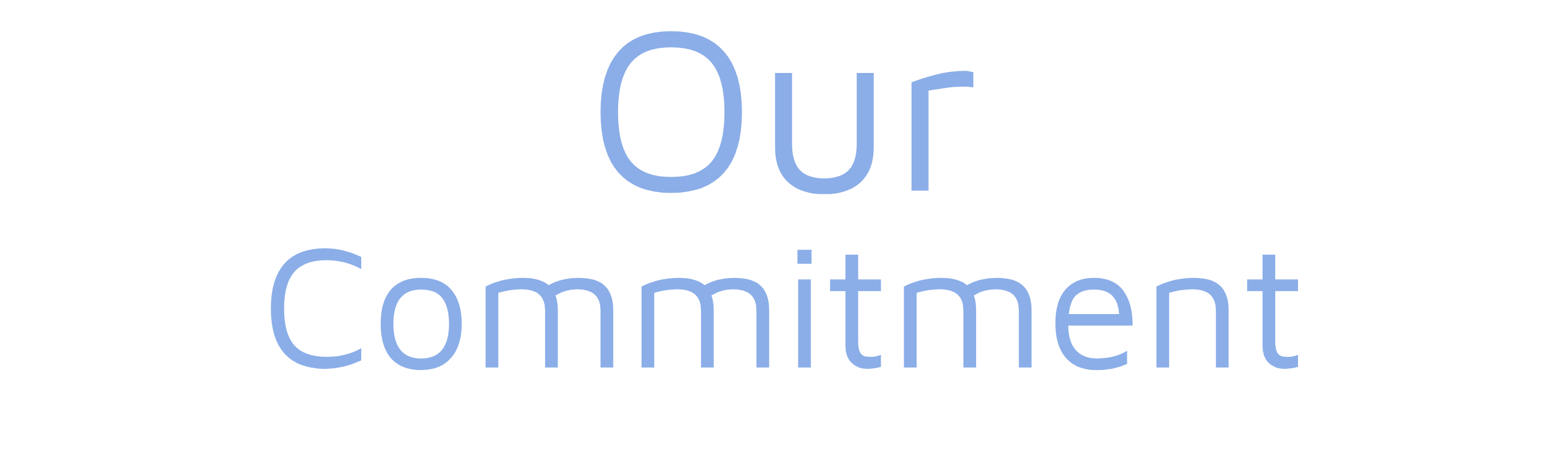Our commitments