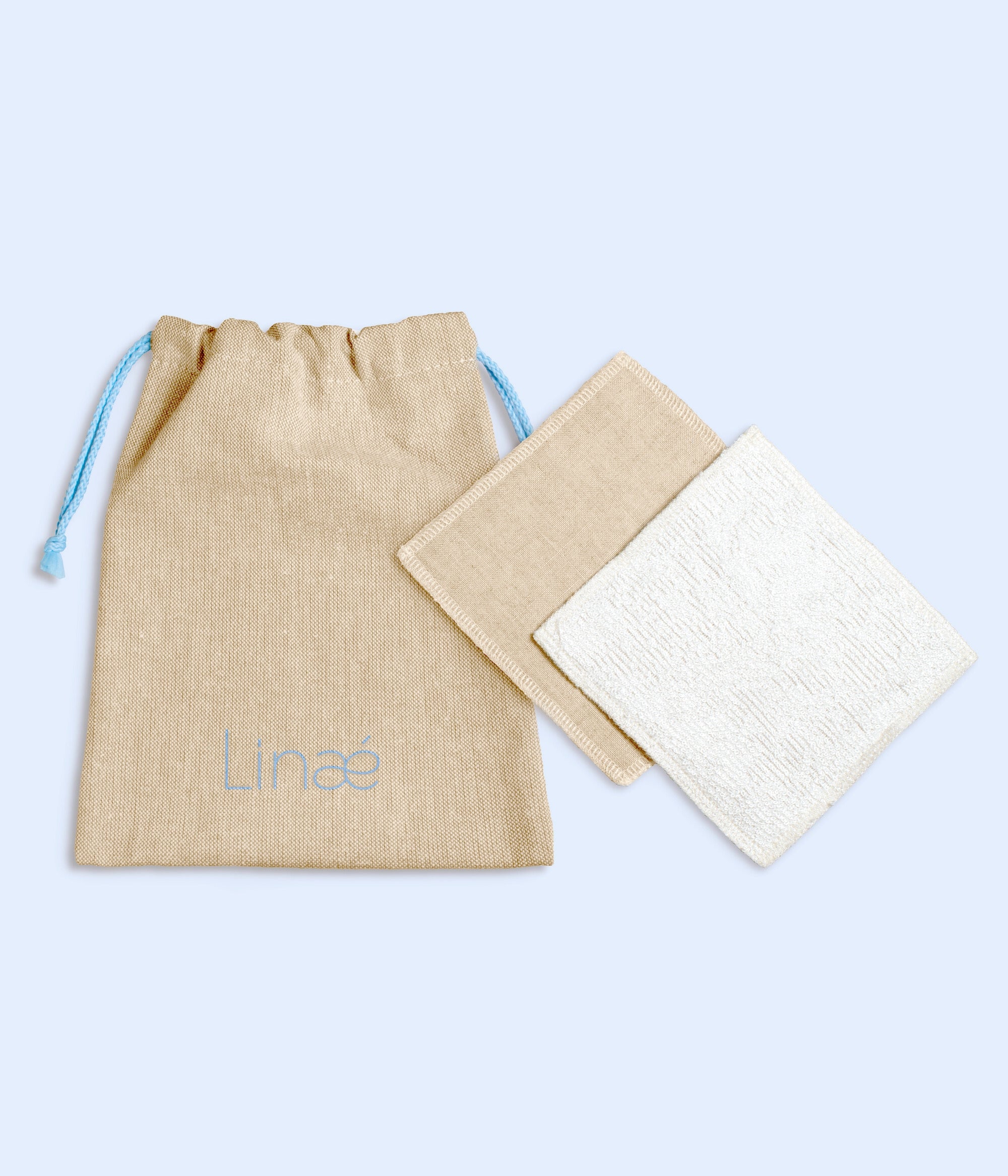 Double-sided washable cleansing squares - Bamboo & ORGANIC Linen